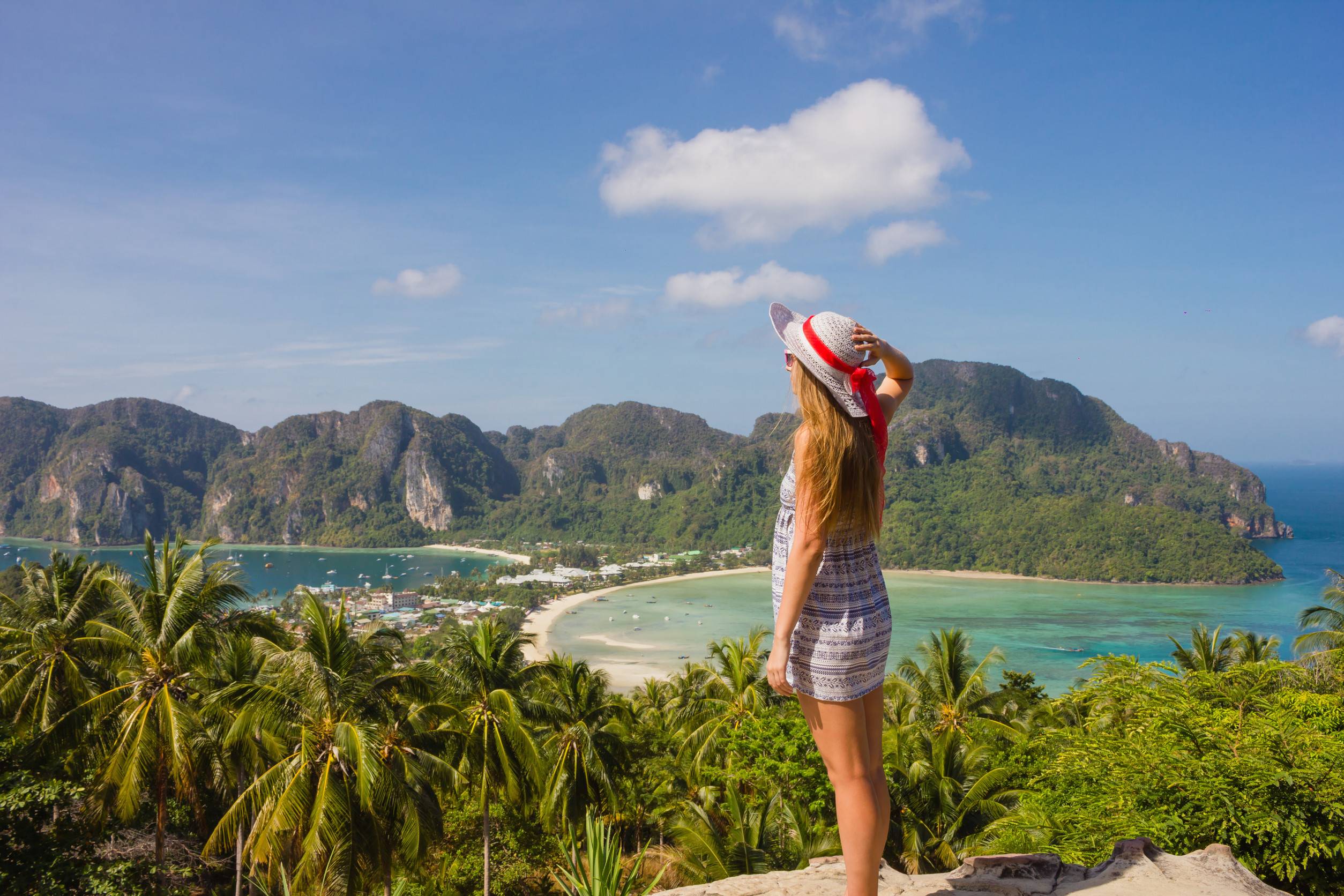 Background Of The Bays Of The Island Of Phi Phi Don