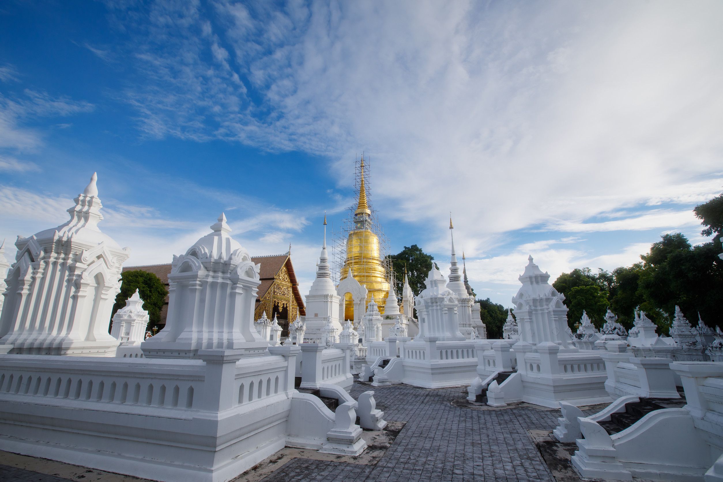 Beautiful Time Lapse Wat Suan Dok Temple Of Chiang Mai Thailand