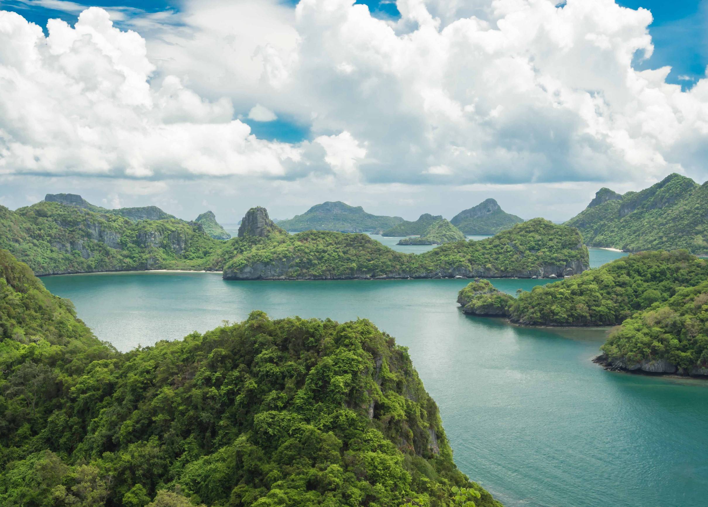 Bird Eye View Of Mue Koh Angthong National Marine Park Samui