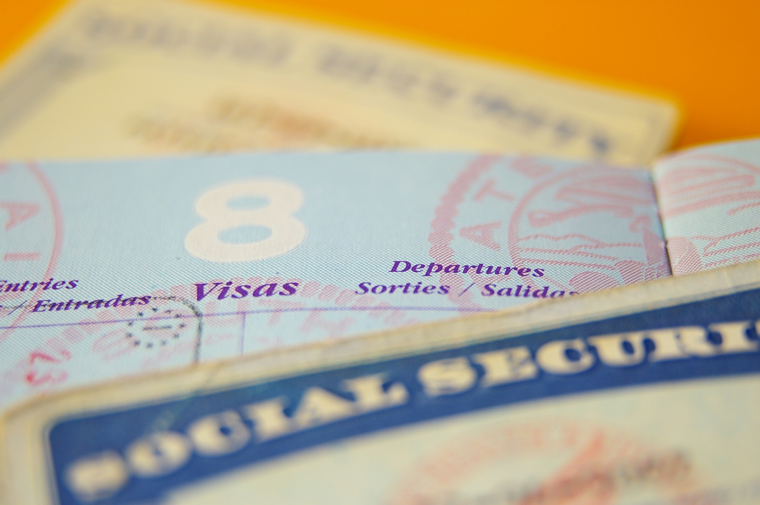 Closeup Of Us Government Resident Legal