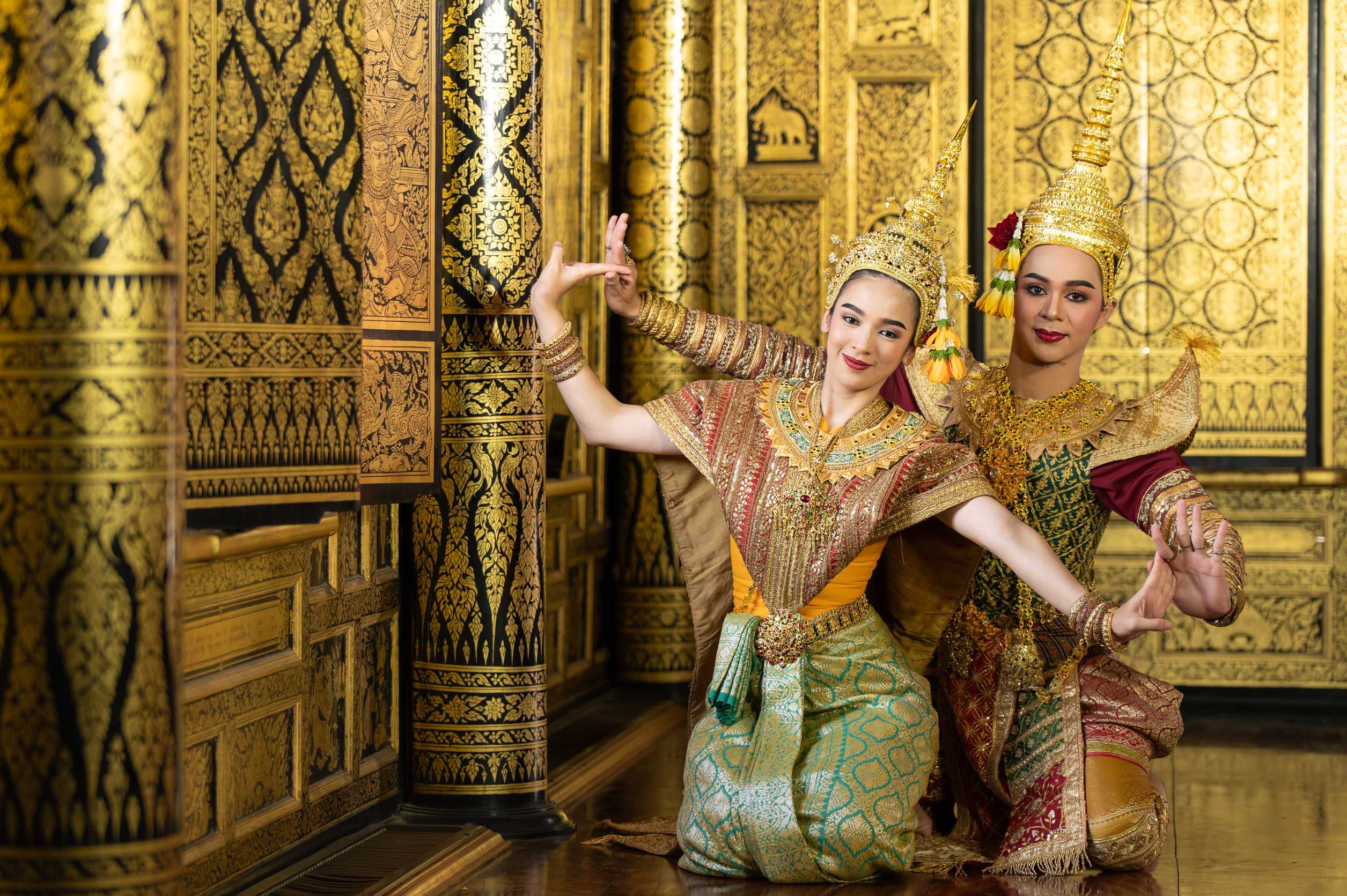 Khon Is A Traditional Thai Classic Masked Play