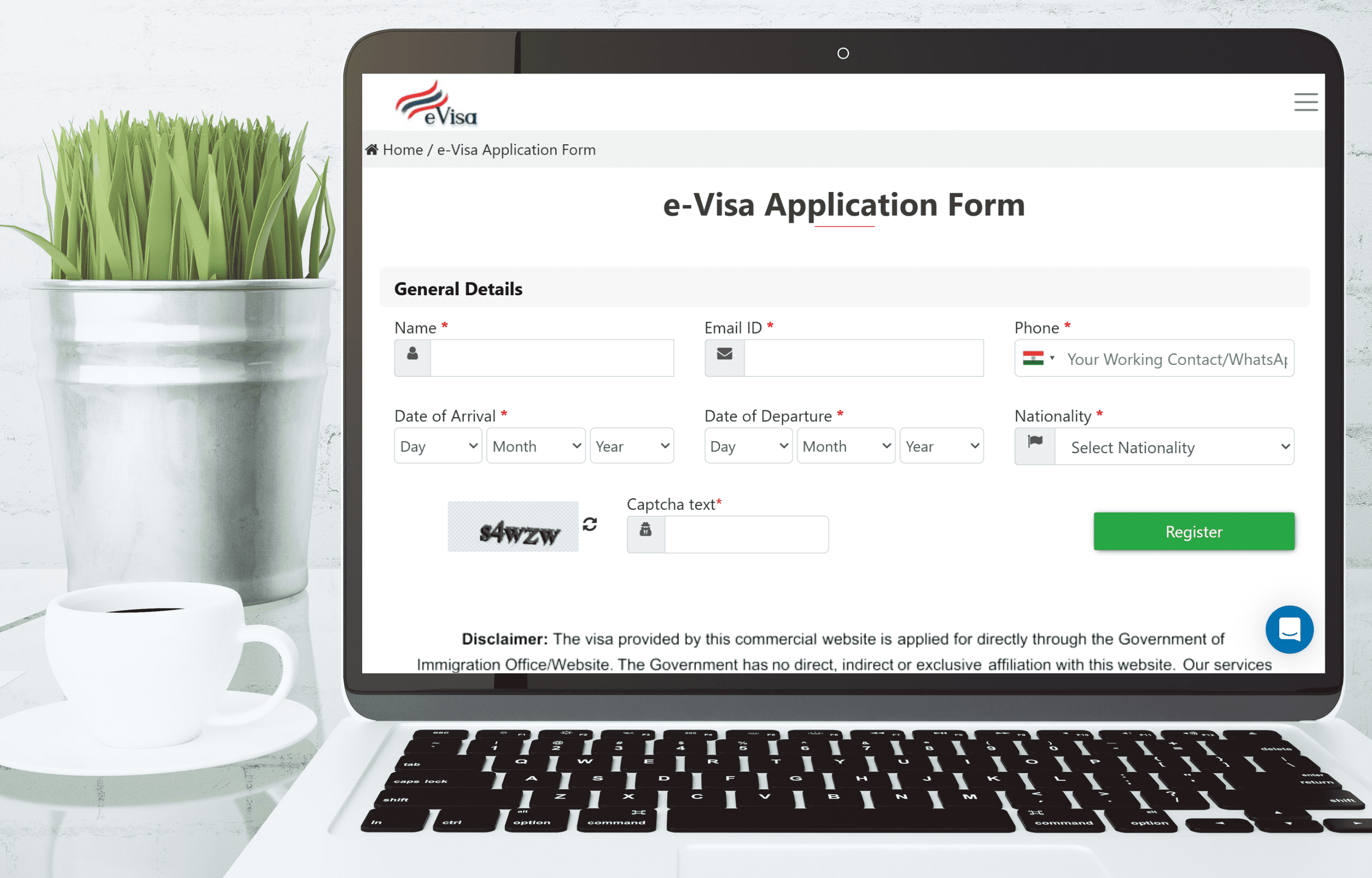 Thailand Application Form