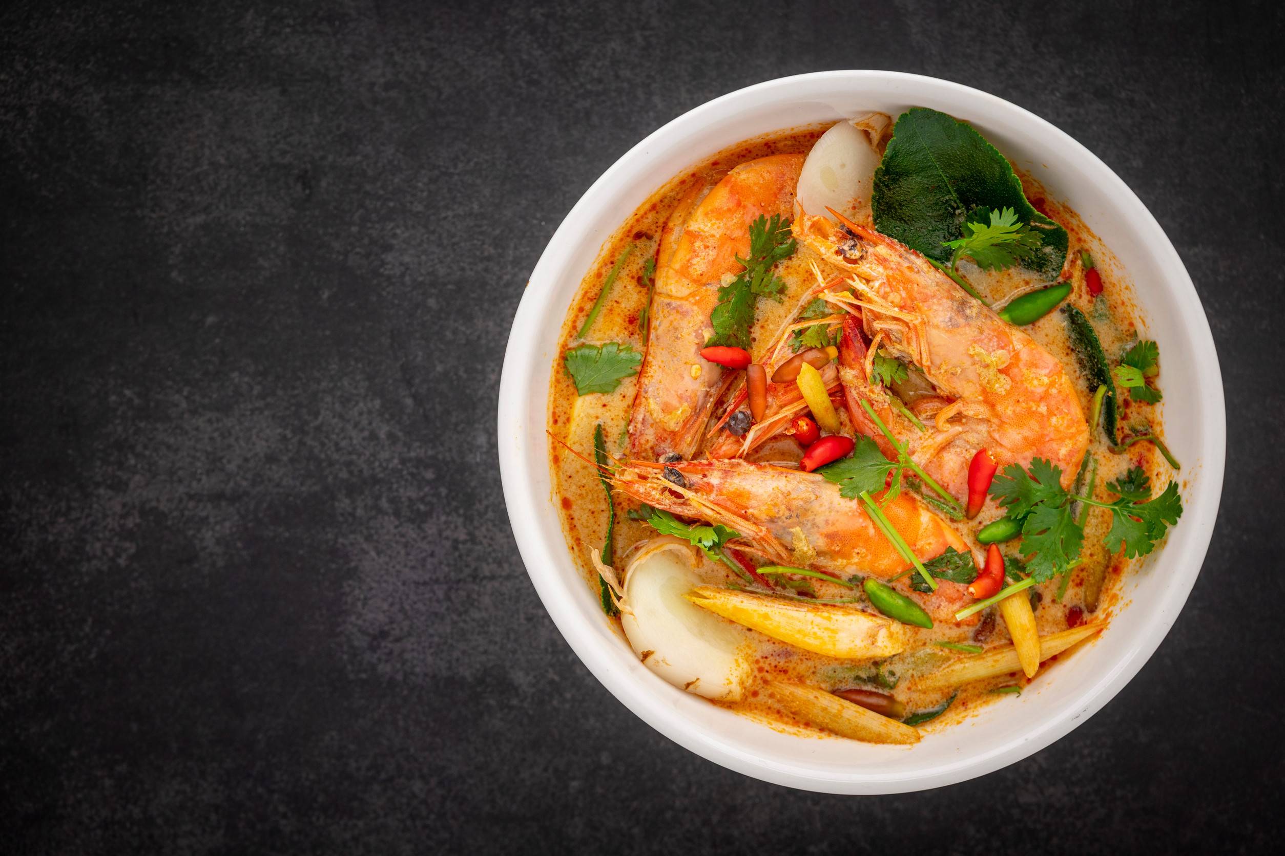 Tom Yum Goong Being Served In A Bowl Tom Yum Goong Being Served In A Bowl