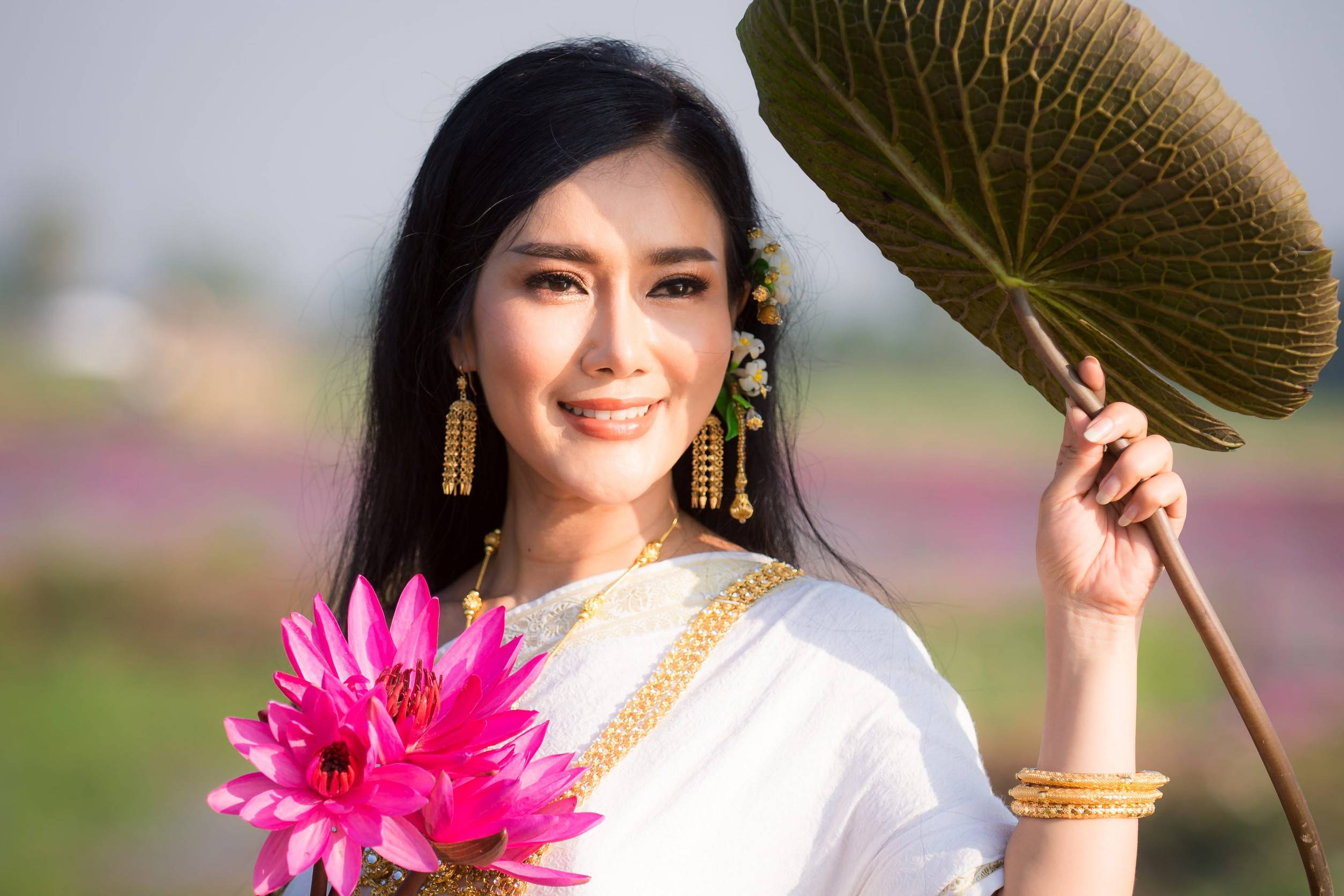 Young Thai Woman Proudly Showing Her Smile And Pride